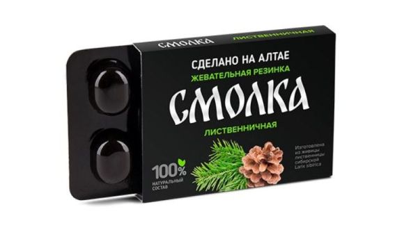 Изображение товара Смолка жевательная Лиственничная Алтайфлора №5 Смолка жевательная Лиственничная Алтайфлора №5 фотография