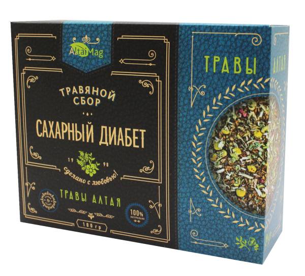 Изображение товара Сбор травяной Сахарный диабет АлтайМаг 100г Сбор травяной Сахарный диабет АлтайМаг 100г фотография